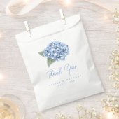 Elegant Blue Hydrangea Floral Wedding Geschenktütchen (Ausgeschnitten)