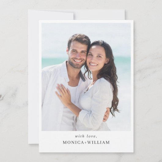 Elegant Blue Hydrangea Floral Wedding Save The Date (Rückseite)