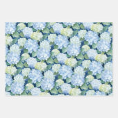 Elegant Blue Hydrangea Geschenkpapier Set (Vorderseite)