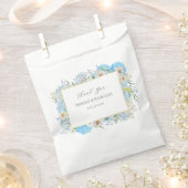 Elegant Blue Hydrangea Geschenktütchen (Ausgeschnitten)