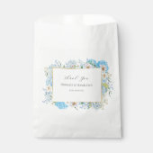 Elegant Blue Hydrangea Geschenktütchen (Vorderseite)