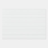 Elegant Blue Hydrangea Pattern Gray Stripe  Geschenkpapier Set (Vorderseite 3)