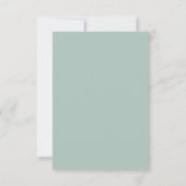 Elegant Blue Hydrangea Song Request RSVP Card Karte (Rückseite)
