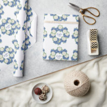 Elegant Blue Hydrangea Summer Spring Baby Dusche