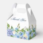 Elegant Blue Hydrangea Wasserfarbenwelt Geschenkschachtel (Vorderseite)