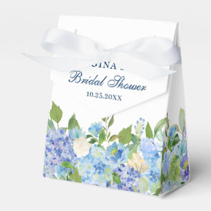 Elegant Blue Hydrangea Wasserfarbenwelt Geschenkschachtel