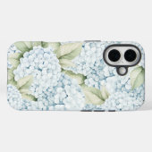Elegant Blue Hydrangea Watercolor  Case-Mate iPhone Hülle (Rückseite (Horizontal))