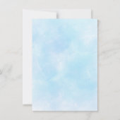 Elegant Blue Hydrangea Wedding Einladung (Rückseite)