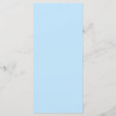 Elegant Blue Hydrangea Wedding Menükarte (Rückseite)