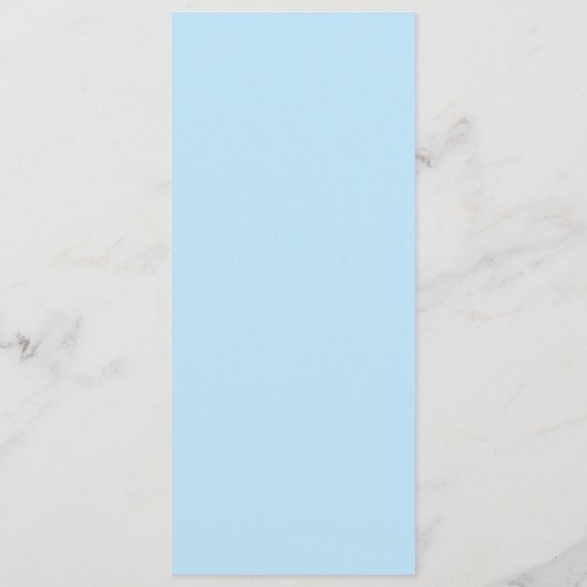 Elegant Blue Hydrangea Wedding Programm (Rückseite)