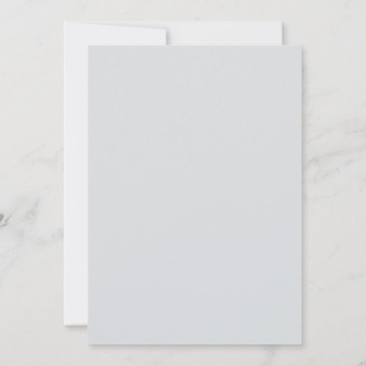 Elegant Blue Hydrangeas Bridal Dusche Einladung (Rückseite)