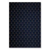 Elegant Blue Indian Traditional Design Wedding Tischnummer (Rückseite)