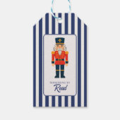 Elegant Blue Indygo Old Money Geschenkanhänger (Vorderseite)