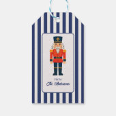 Elegant Blue Indygo Old Money Geschenkanhänger (Rückseite)