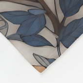 Elegant Blue Jay William Morris Inspiriert Fleecedecke (Ecke)