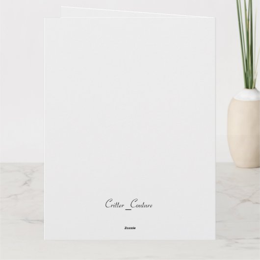 Elegant Blue Jay William Morris Inspiriert Karte (Rückseite)