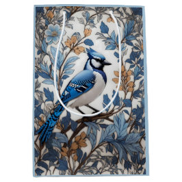 Elegant Blue Jay William Morris Inspiriert Mittlere Geschenktüte