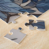 Elegant Blue Jay William Morris Inspiriert Puzzle (Seite)