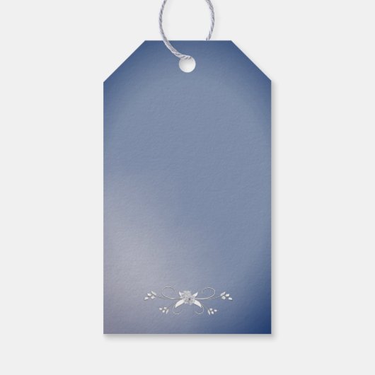 Elegant Blue Lesbian Vielen Dank, dass Sie das Ges Geschenkanhänger (Rückseite)