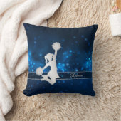 Elegant Blue Lights Silver Cheer Leader Kissen (Decke)