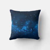 Elegant Blue Lights Silver Cheer Leader Kissen (Rückseite)