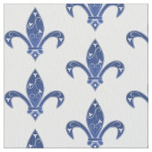 Elegant Blue Lilie Stoff (Nahaufnahme)