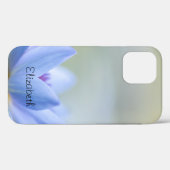 Elegant Blue Lotus Case-Mate iPhone Hülle (Rückseite (Horizontal))
