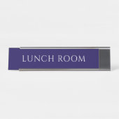 Elegant Blue Lunch Room Name Plate Schreibtischnamensplakette (Vorderseite )