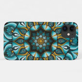 Elegant Blue Mandala | Sacred Geometry Boho | Zen Case-Mate iPhone Hülle (Rückseite (Horizontal))