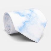 Elegant Blue Marble Krawatte (Gerollt)