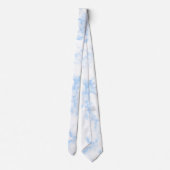 Elegant Blue Marble Krawatte (Rückseite)