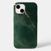 Elegant blue marble stone iPhone / iPad case (Rückseite)
