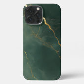 Elegant blue marble stone Phone Case iPhone Hülle (Rückseite)