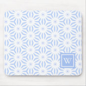 Elegant Blue Modern Geometric  Mousepad (Vorne)