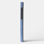 Elegant Blue Monogram Case-Mate iPhone Hülle (Rückseite / Links)