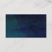 Elegant Blue, Navy Green Wedding Website /Details Begleitkarte (Rückseite)