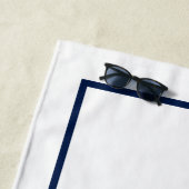 Elegant Blue Palm Tree Personalisiert Strandtuch (Beispiel)