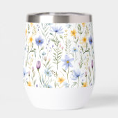 Elegant Blue Purple Watercolor Wildflower  (Rückseite)