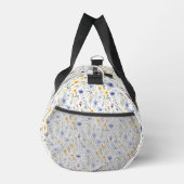 Elegant Blue Purple Watercolor Wildflower  Duffle Bag (Rechts)
