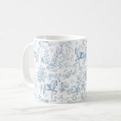 Elegant Blue Reittier Kaffeetasse (Vorderseite Links)