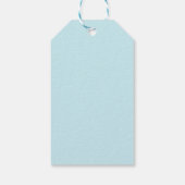 Elegant Blue Rose Floral Vielen Dank Geschenkanhänger (Rückseite)