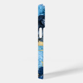 Elegant Blue Rose Gold Leaf Case-Mate iPhone Hülle (Rückseite / Rechts)