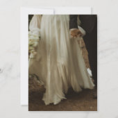 Elegant Blue Rose Wedding Invite Einladung (Rückseite)