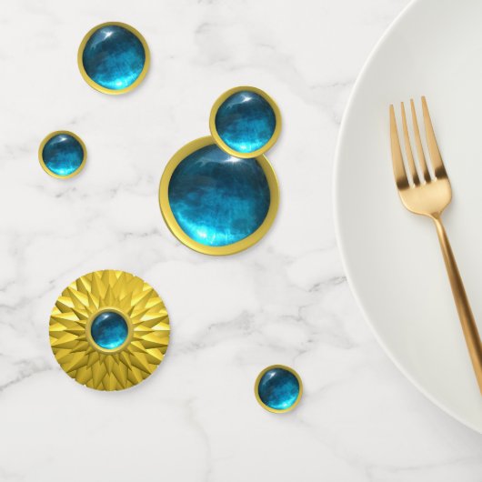 Elegant Blue Sapphire Gems Konfetti (Gruppe)