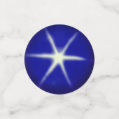 Elegant Blue Sapphire Gemstones Konfetti (Klein Vorderseite)