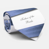 Elegant, Blue Satin Ribbon, Vater der Braut Krawatte (Gerollt)