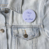 Elegant Blue Schwester der Braut Button (Beispiel)