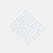 Elegant Blue Seashell Nautical Coastal Wedding Serviette (Ecke)