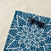 Elegant Blue Summer Floral Strandtuch (Beispiel)