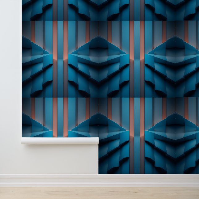 Elegant Blue Tapete (Anwendung)